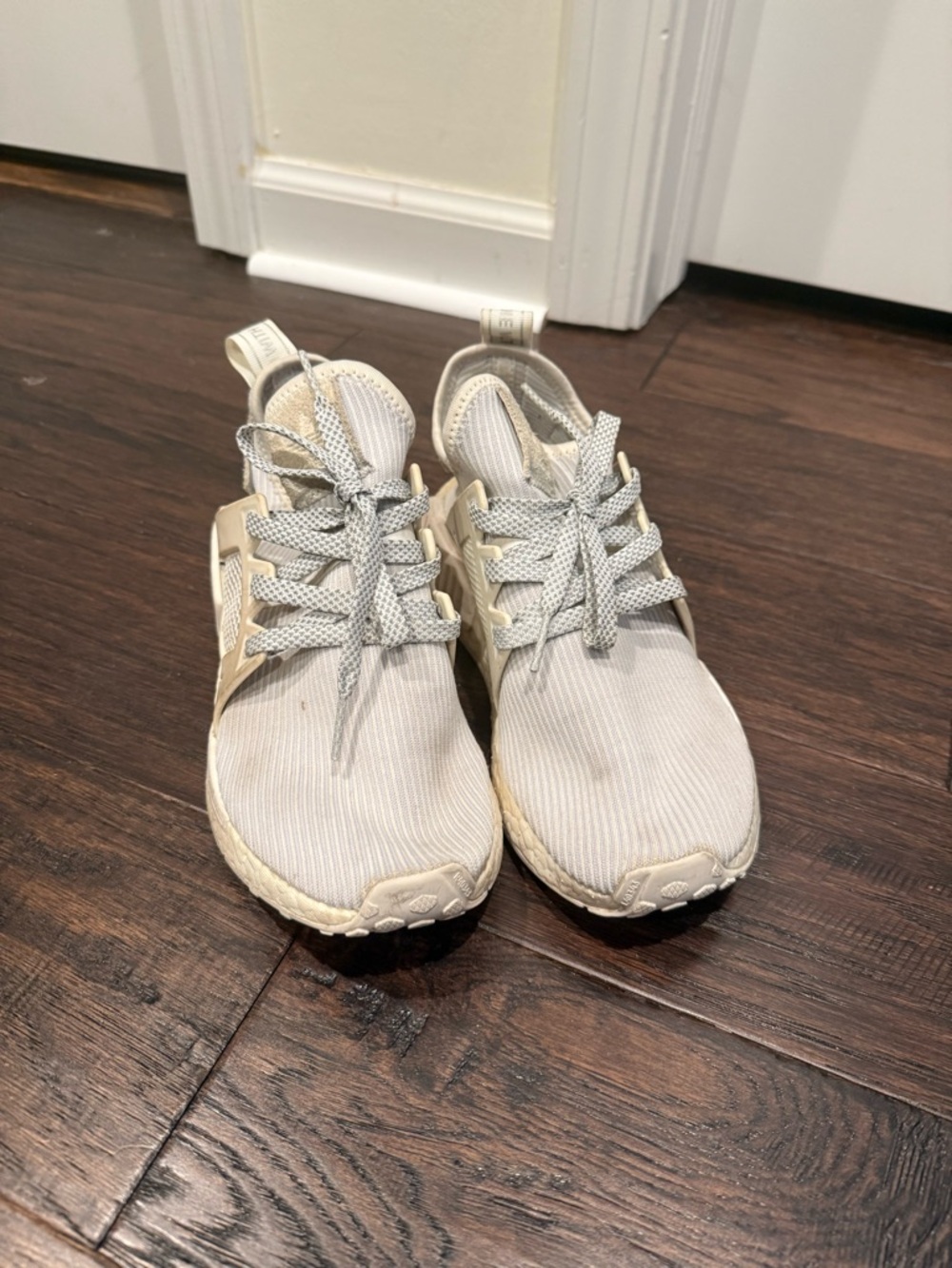 adidas Light grey Lace-Up Sneakers